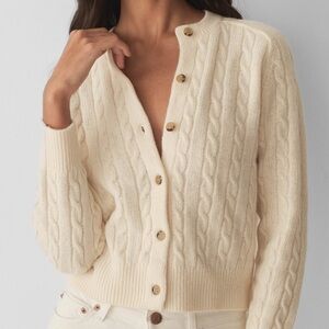 NWT Doen Penrose Cardigan in Sea Salt